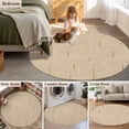thumbnail image 5 of Round Rug 4Ft Washable Non-Slip, Khaki Boho Circle Area Rugs for Living Room Bedroom, Middle Century Modern Abstract Art Indoor Floor Mats Carpet Runner for Home Decor Aesthetic, 5 of 8