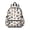 Multicolor Cat White Pattern, variant on Multicolor Cat White Pattern Cute School Backpack with Padded Back and Adjustable Shoulder Straps 13.4"x11"x4.7"