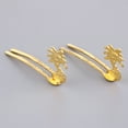 thumbnail image 4 of 2 juegos hechos a mano de la de la aleación étnica china pinzas para el cabello pinzas para el cabello horquilla chal bufanda Pin para bricol , dorado Soledad Broches de horquilla para el cabello, 4 of 10