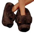 thumbnail image 3 of ZTTD Dog Design Novelty Slippers for Men and Women Cute Soft Animal Funny Home Indoor Winter Warm Floor Shoes Cartoon Coffee, 3 of 7