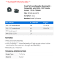 thumbnail image 2 of Front To Frame Sway Bar Bushing Kit - Compatible with 1994 - 1997 Honda Accord 2.2L 4-Cylinder 1995 1996, 2 of 2