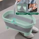 thumbnail image 5 of Yhmxh Decoración del baño Cubo grande para fregona de 4,2 galones (17 L) con asa para limpieza del hogar, ahorra espacio al aire libre, multiusos, plegable, para acampar., 5 of 5