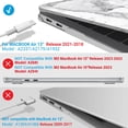 thumbnail image 4 of Funda IBENZER para MacBook Air de 13 pulgadas, 2018, mármol blanco, 4 of 9