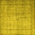 thumbnail image 1 of Ahgly Company Indoor Square Persian Yellow Traditional Area Rugs, 6' Square, 1 of 4