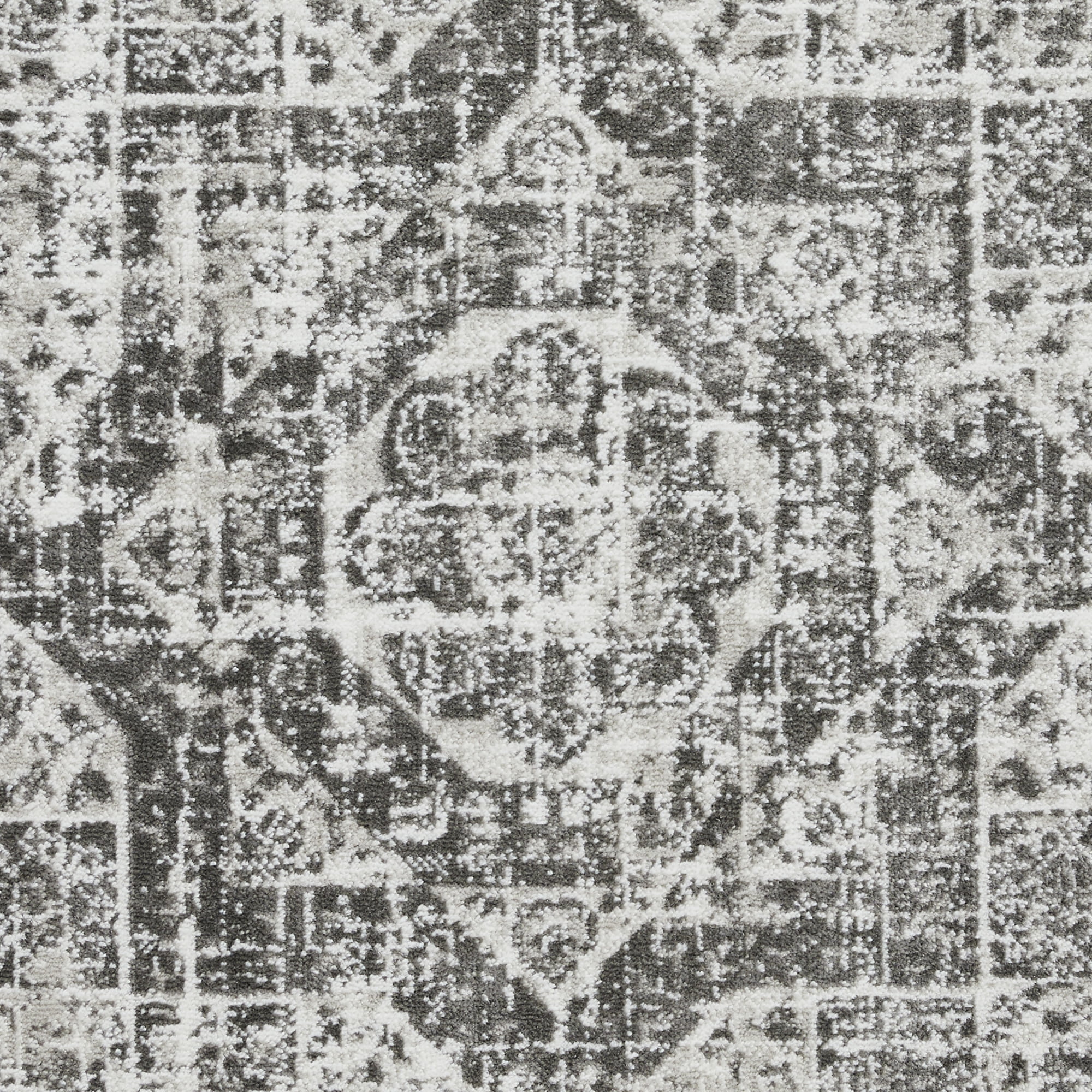 Loomaknoti Rhane Aberd 2' x 7' Gray Oriental Indoor Polypropylene runner rug