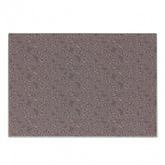 Snakeskin Print Cutting Board, Feminine Look Wild Animal Skin Natural Pastel Tones, Decorative Tempered Glass Cutting and Serving Board, in 3 Sizes, by Ambesonne