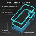 thumbnail image 3 of Petocase Compatible with Galaxy A17/Galaxy A26 Phone Case Shockproof Dust/Drop Proof 3-Layer Protective Heavy Duty Durable Rugged Hybrid Hard Case for Samsung Galaxy A175G/A26 5G,Green, 3 of 7