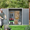 thumbnail image 4 of 5x3FT Outdoor Storage Shed Waterproof Resin Cabinet with Lockable Doors for Bikes and Patio Furniture, 4 of 9