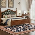 Berthmeer 5'x7' Persian Woven Indoor Area Rug, Nonslip, Machine