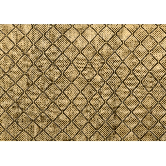 Ahgly Company Indoor Rectangle Abstract Brown Modern Area Rugs, 7' x 9'