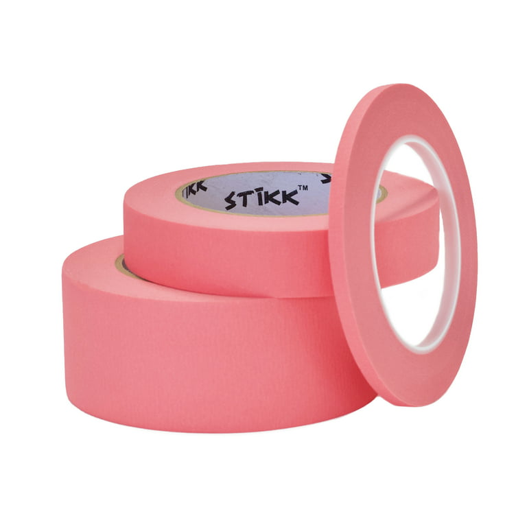 Pink Masking Tape 1 x 55 yard Roll