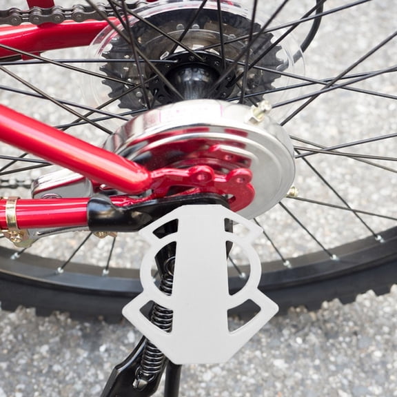 WRITWAA White Steel Rear Footrests for Mountain Bikes, Nonslip Design, Easy to Install, 1 Pair Bike Accessories