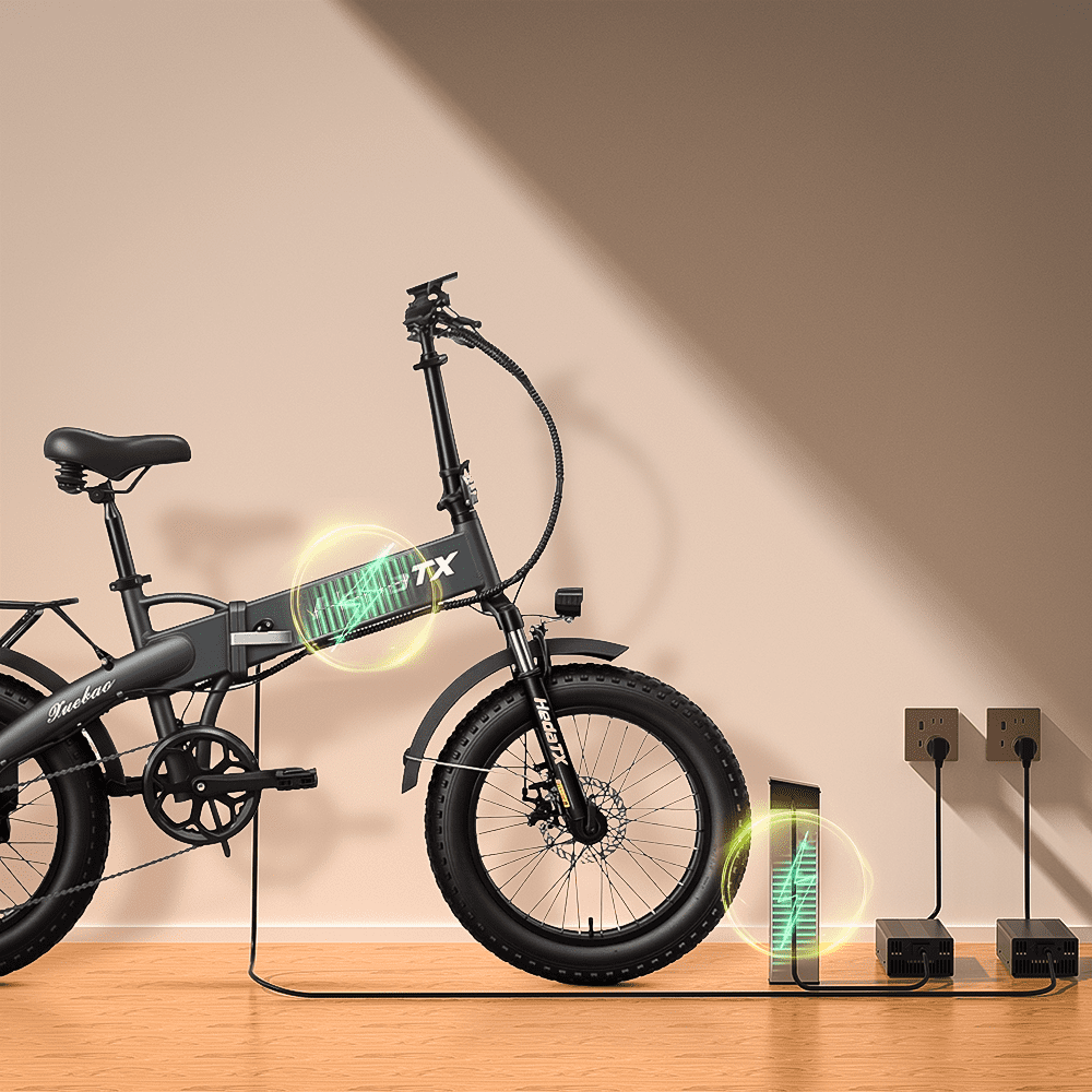Folding Electric Bike for Adults, 48V 14Ah Battery, 20”x4” Fat Tire for All-Terrains, E-Bike with 750 Powerful Motor
