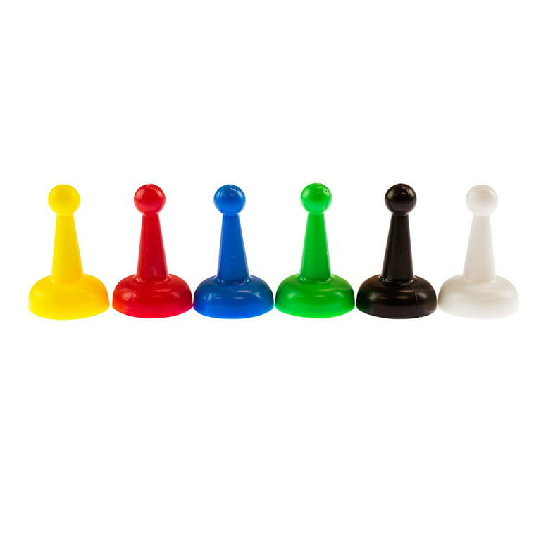 Assorted 1 Inch Multi-Color Pawns Pieces for Board Games, Component,  Tabletop Markers, Arts & Crafts (24 Pack) by Super Z Outlet 
