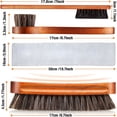 thumbnail image 3 of ACDANC 4 Pcs Horsehair Shine Shoes Brush Kit Polish Dauber Applicators Cleaning Leather Shoes Boots Care Brushes Suede Cleaner Brush with Microfiber Shoe Cloth(4 Pcs Style A), 3 of 6