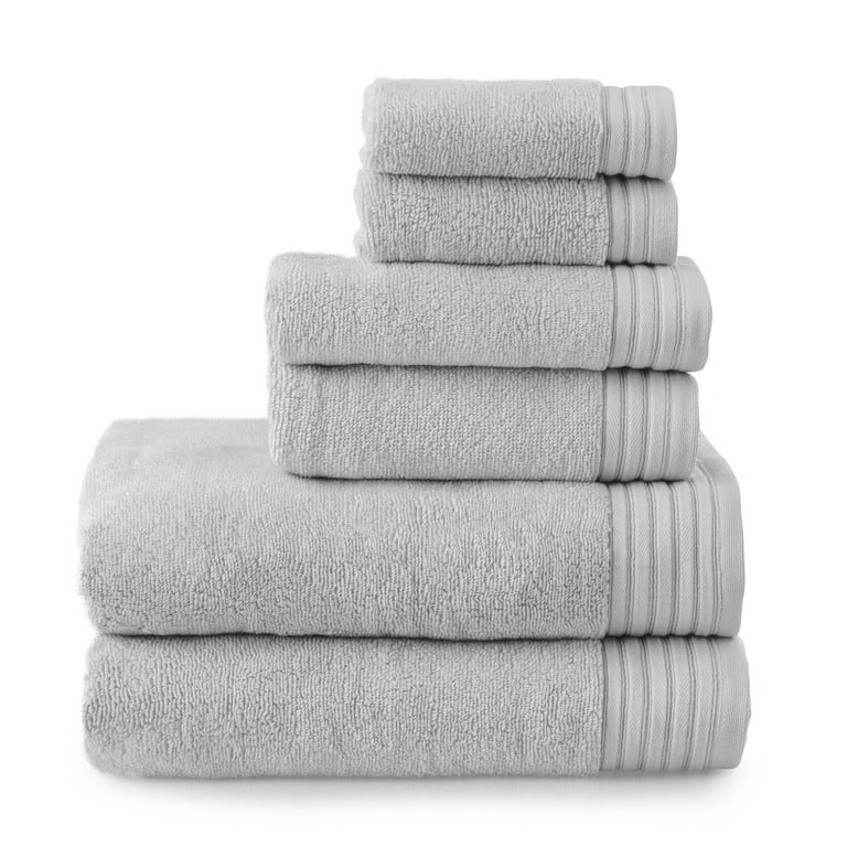 My Pillow Bath Towel Set - 6 Piece - Gray - 2 Bath Towels 56in x