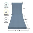 thumbnail image 3 of 3i Products, Inc. Textured Chaise Lounge Cushion - 22.5" wide x 70" long x 3.5" thick Heathered Solid Blue, 3 of 5