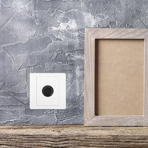 BESTYASH 2Pcs White Wall Plate Cable Covers with Decorative Blank Panel for Neat Wire Organization