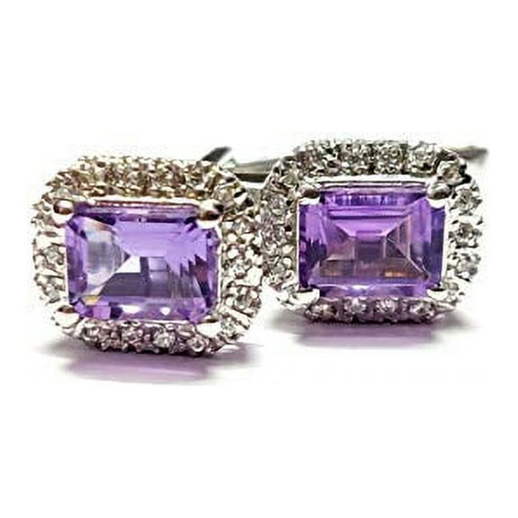 Sterling Silver Amethyst Cufflinks Art Deco Amethyst Cufflinks 3 Ct Amethyst Men Cufflinks Groomsmen Cufflinks Wedding Cufflinks Unique Cufflinks For Men