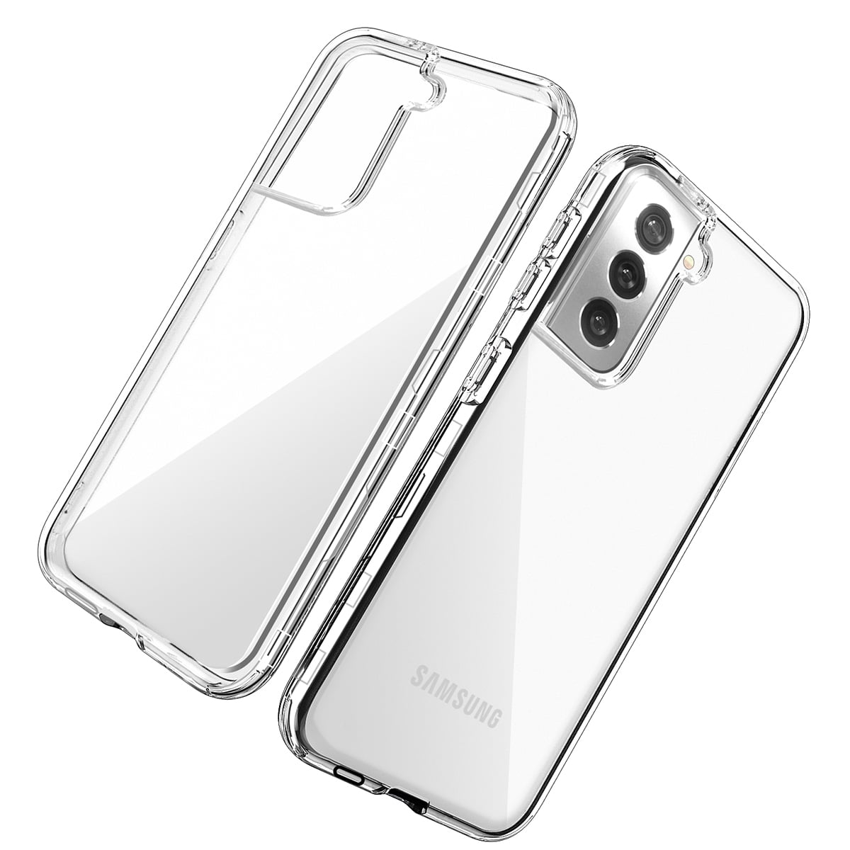 For Samsung Galaxy S21 5g Phone Case Clear Slim Shockproof Hard Armor Case Cover Walmart Com Walmart Com