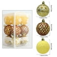 thumbnail image 2 of 12 Pcs Christmas Tree Balls Ornaments, 2.36"/3.15"  Shatterproof Plastic Decorative Baubles for Xmas Tree Decor Holiday Party Wedding Decoration, 2 of 5