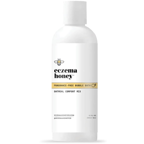Avena sin fragancia para eccema y miel para baño de burbujas, 350 ml