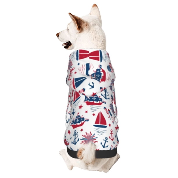 Balery Happy Columbus Day Sudadera con Capucha para Perros Pequeños – Ropa para Mascotas, Disfraz para Perros y Gatos, Ideal para Fiestas y Cosplay-Medium