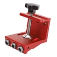 thumbnail image 1 of Hole Jig Aluminum Alloy Woodworking Industrial Supplies Processing Board Thickness 10mm‑35mmRed, 1 of 5