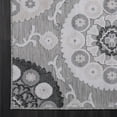 thumbnail image 4 of CAMILSON Spring Bohemian Medallion Floral Easy-Cleaning Non-Shedding Washable Outdoor Indoor Area Rug Gray 6x9, 4 of 11