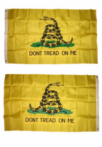 3x5 Embroidered Gadsden Culpeper Double Sided 2ply 300D Nylon Flag Banner 