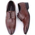 thumbnail image 6 of Mio Marino Men’s Captoe Detail Leather Dress Shoes, 6 of 7