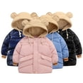 thumbnail image 5 of Esaierr Toddler Kids Winter Down Coat Baby Boys Girls Hooded Jacket Puffer Jacket Light Zipper down Outerwear for 1-7Y, 5 of 5