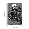 thumbnail image 2 of Skull Chopper Biker Cartoon Metal Wall Art - Vintage Mixed Color Iron Poster, 8x12 inches - Perfect for Room Decor, 2 of 7