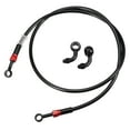 thumbnail image 1 of Ofertas Únicas Universal AN3 28 Manguera de Freno de 90 Grados M10 Línea de Motocicleta Tubo de Embrague 120cm Negro 1 Juego, 1 of 7