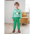 thumbnail image 5 of BemeyourBBs Boy Christmas Outfits Santa Embroidery Long Sleeve Pullover + Pants, 5 of 9