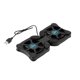 thumbnail image 2 of Almohadillas de enfriamiento USB Cateissary plegables para computadora portátil ventilador dual color negro, 2 of 6