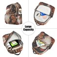 thumbnail image 5 of JIALIOU Mini Backpack Purse for Women Quilted Casual Daypack Small Travel Shoulder Bag, Christmas Santa Claus and Deer, 5 of 7