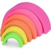 Lelolo by Anpei Silicone Baby to Toddler Rainbow Stacking Toy Silicone | 7 Months+
