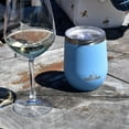 thumbnail image 6 of Buckland Adventure Gear 12 oz Stainless Steel Insulated Wine Tumbler, Sky Blue (Set of 2), 6 of 8