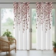 thumbnail image 5 of Outdoor Curtains for Patio Waterproof, Brown Eucalyptus Leaves Outdoor Privacy Panels Grommet, Spring Leaves Plants Country Blackout Outside Curtains for Porch/Cabana/Pergola/Gazebo 54"x84", 2 Panels, 5 of 8
