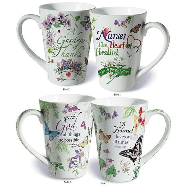 Carrillo Ensemble de 2 Tasses Cadeau en Porcelaine Fine Friends & Nurses