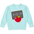 thumbnail image 2 of Inktastic Chalkboard and Apple School Toddler Sweatshirt, 2 of 4