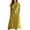 Yellow, variant on CIENVNSTG Elegant Solid Short Dresses Summer Casual Loose O Neck Lace Up Skirt Simple Elegant Formal Dress Green 5XL
