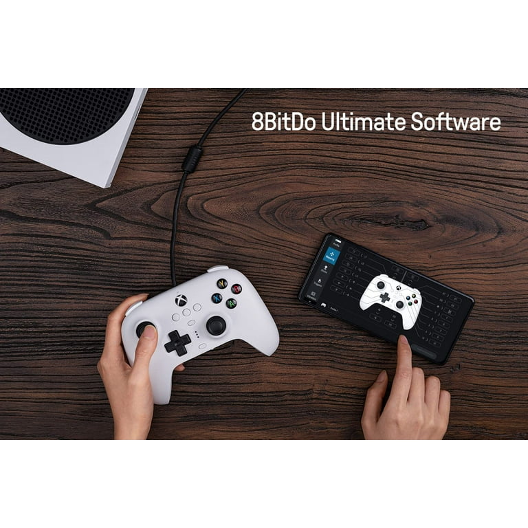  8Bitdo Ultimate Wired Controller for Xbox Series X, Xbox Series  S, Xbox One, Windows 10 & Windows 11 - Officially Licensed (White) : Video  Games