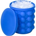 thumbnail image 1 of Molde para cubitos de hielo, cubeta de hielo de silicona con tapa (2 en 1), bandejas de hielo de fácil liberación tipo prensa, máquina para hacer cubitos de hielo para cócteles congelados, 1 of 5