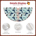 thumbnail image 3 of Sikiie Penguins Dolphins Whales Christmas Tree Skirt, Christmas Tree Decorations, Christmas Decor, Tree Mat Decoration(30-48IN)-36", 3 of 6