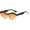 Gradual orange slices, variant on Womens Triangle Sunglasses Fashion Cat Eye Frame with UV400 Protection Stylish Sun Glasses for Ladies and High Visible
