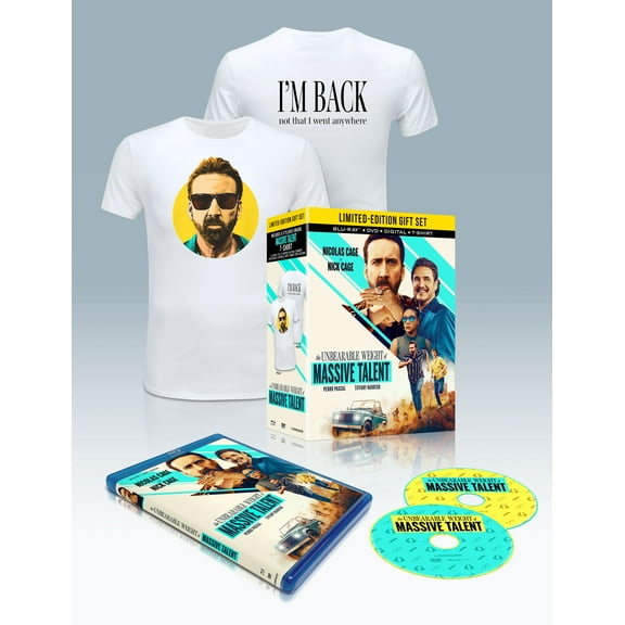 The Unbearable Weight Of Massive Talent (Blu-ray   DVD   Digital Copy   Tshirt) Walmart Exclusive
