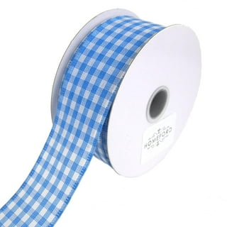 Gingham Canvas Wired Ribbon, 1-1/2-inch, 10-yard 