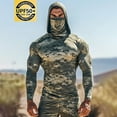 thumbnail image 2 of Mens Shirts UPF 50+ Fishing Shirt for Men Working Outdoor Sun Protection Shirt Durable Long Sleeve Hooded Rash Guard Quick Dry UV Blocking for Construction, Hiking Athletic Cover-Up Shirts for Men, 2 of 3